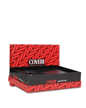 Set de curea si portofel Lovere - 2 piese, Negru