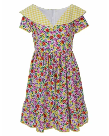 Rochie cu imprimeu floral Ines, Multicolor