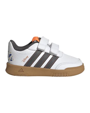 Pantofi sport Tensaur Zootopica din piele ecologica cu velcro, Maro inchis/Alb optic/Caramel