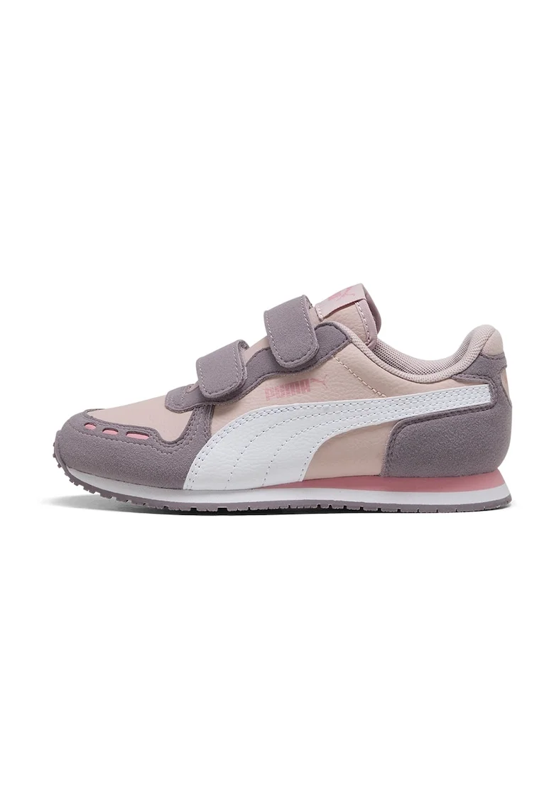 Pantofi sport Cabana Racer SL 20 de piele ecologica cu inchidere velcro, Alb/Lila pal