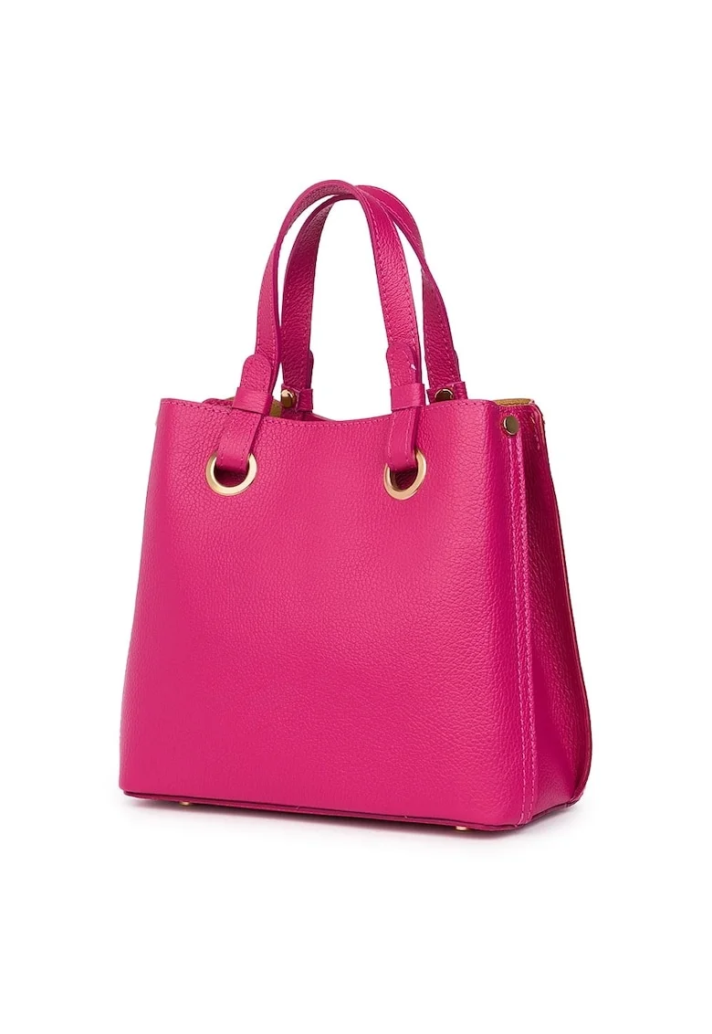 Geanta dama din piele naturala Ilona, Fucsia