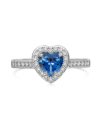 Inel  Valentine's cu Inimioara Blue, pentru femei, Una Vida