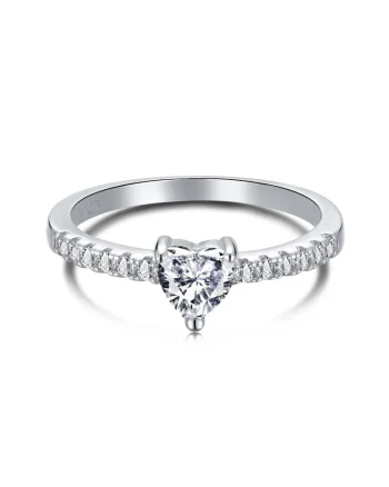 Inel Glamour din Argint cu Zirconiu Alb, pentru femei,