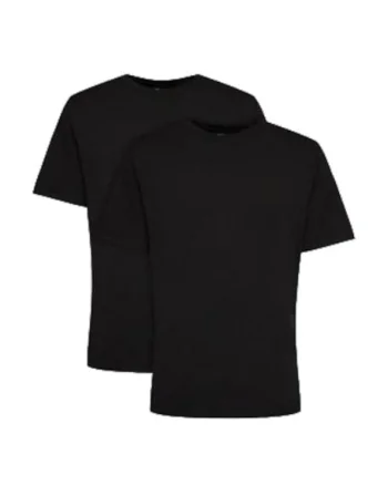Set 2 tricouri barbatesti,  sintetic, negru,