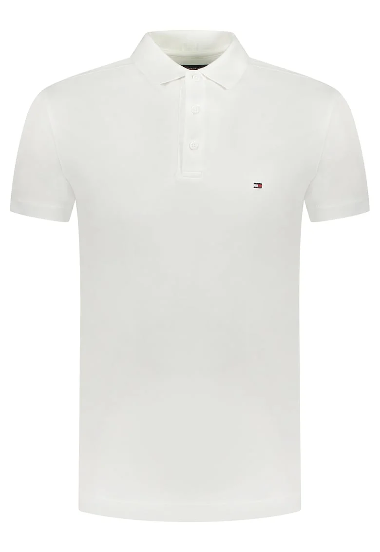 Tricou polo barbati,  Alb, Logo Brodat, Bumbac 2365, Alb