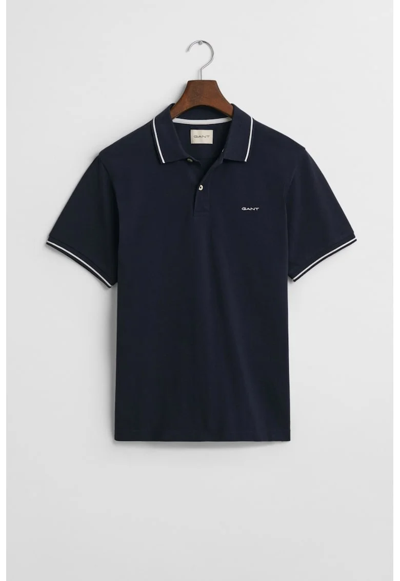 Tricou polo barbati,  Albastru Inchis, Logo Brodat, Regular Fit 2316, Albastru inchis