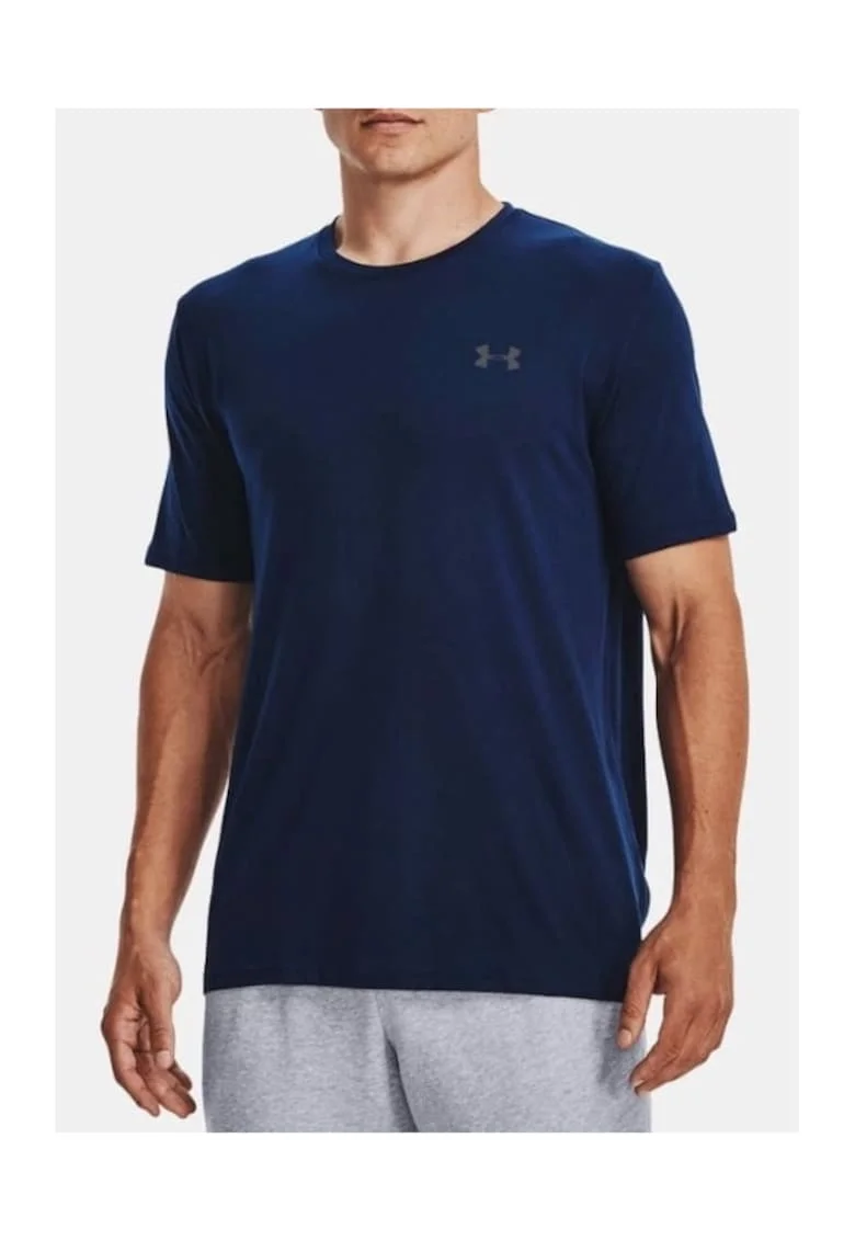 Tricou barbati Left Chest Lockup cu logo, 1370951-408, Bleumarin inchis, Bleumarin inchis