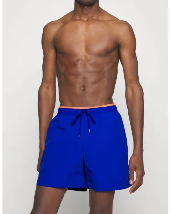 Pantaloni scurti de baie barbati,  Albastru inchis, M Albastru inchis