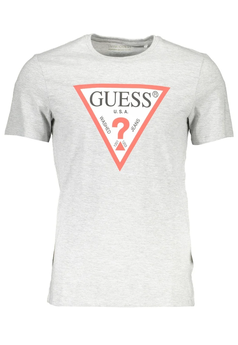 Tricou Barbati,  JEANS, 9709047, Logo, Gri