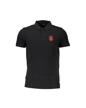 Tricou barbati,  Polo, Negru, 100% Bumbac, Negru