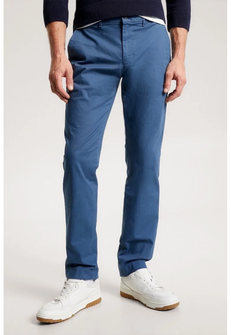 Pantaloni lungi barbati,  Albastru inchis, 98% Bumbac, Albastru inchis