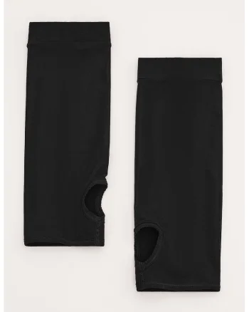 Sosete lungi cu varf decupat, Negru