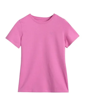 Tricou copii  supradimensionat, bumbac, roz