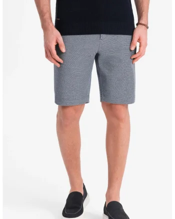 Pantaloni scurti chino  OM-SRCS-0127, Pentru barbati, Albastru inchis