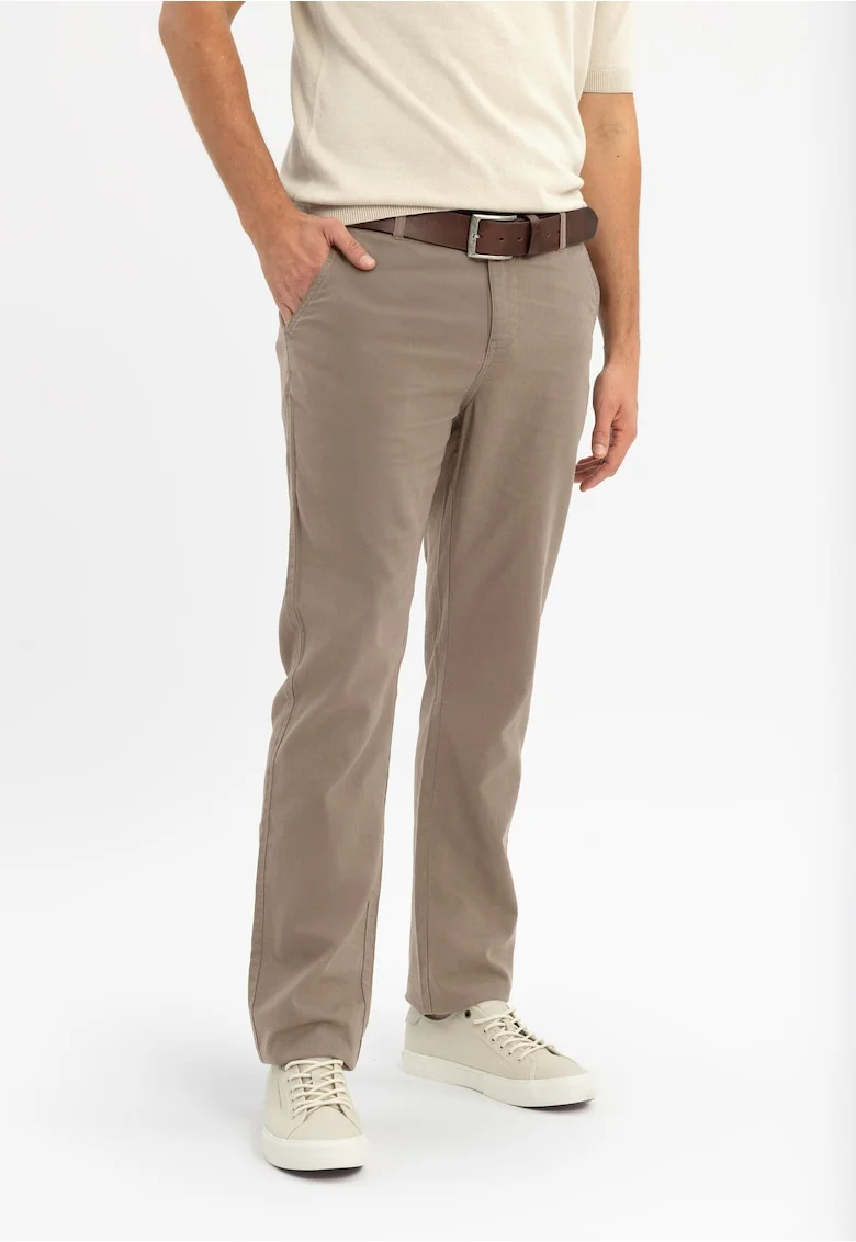 Pantaloni chino din bumbac, Comfort Fit,  R-Marshall, maro, Maro