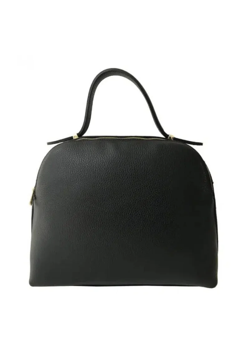 Geanta dama din piele naturala  Elisabeta, Negru, 33 x 27 x 12 cm