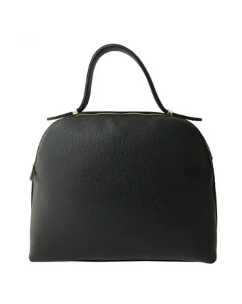 Geanta dama din piele naturala  Elisabeta, Negru, 33 x 27 x 12 cm