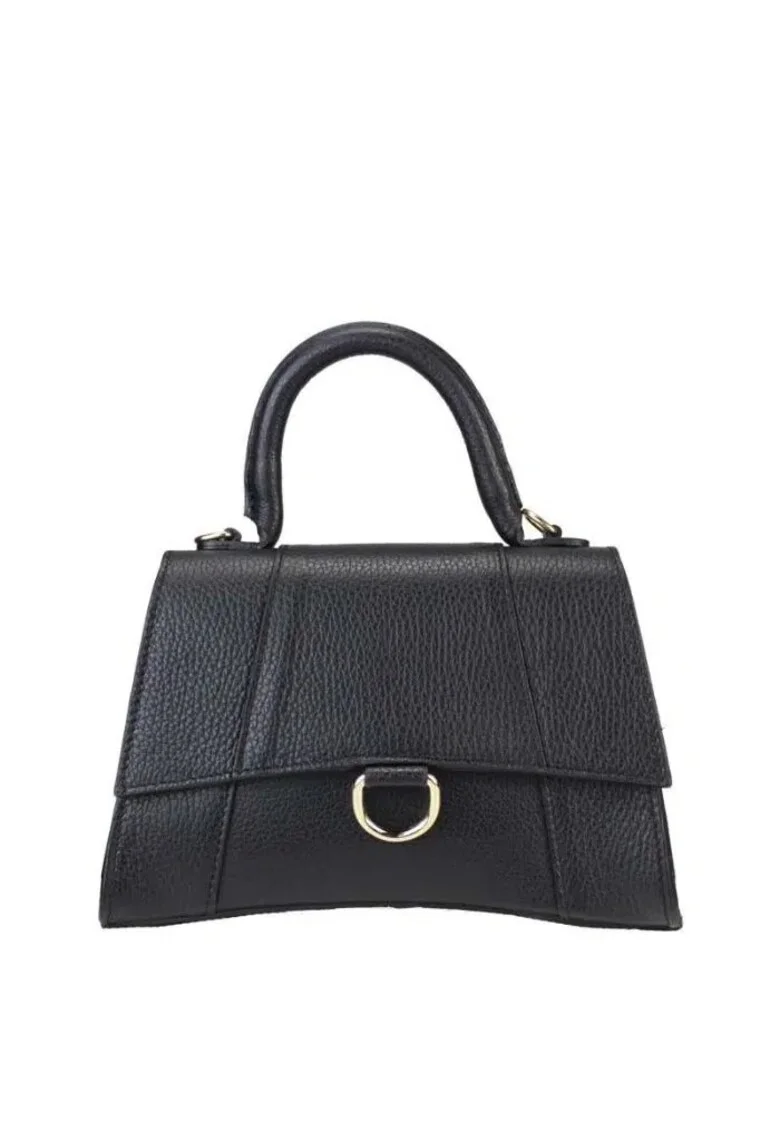 Geanta dama din piele naturala  Arden, Negru, 24 x 16 x 9 cm
