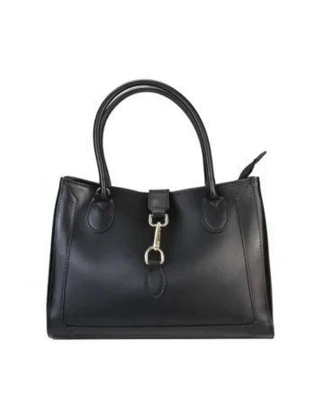 Geanta dama din piele naturala  Belinda, Negru, 35 x 25 x 16 cm