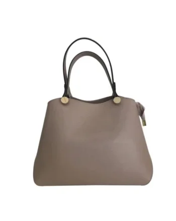 Geanta dama din piele naturala  Maddy, Roz, 34 x 25 x 12 CM