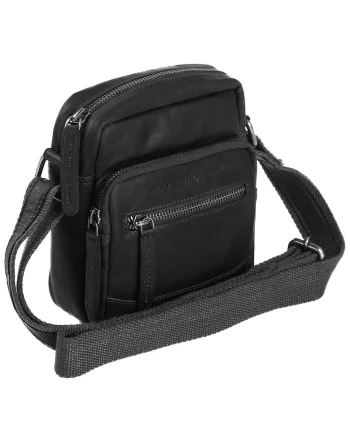 Geanta umar unisex piele naturala, 1.6 litri, Bremen,, Negru