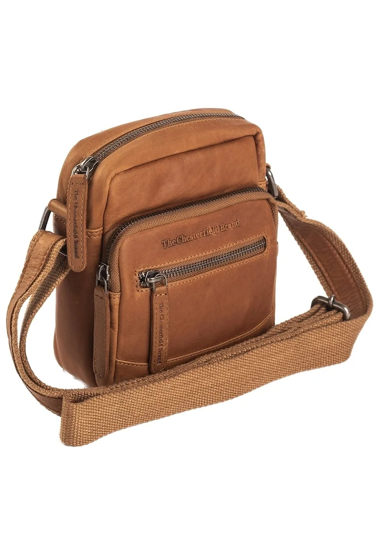 Geanta umar unisex piele naturala, 1.6 litri, Bremen,, Coniac