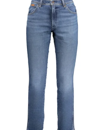 Blugi barbati Larston, cu talie medie si croiala Slim fit, Albastru inchis, Albastru