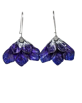 Cercei Leila, Violet/Albastru/Argintiu