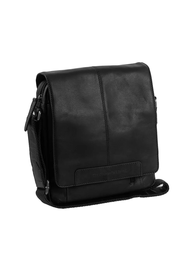 Geanta umar unisex piele naturala, 4.8 litri, Remy,, Negru