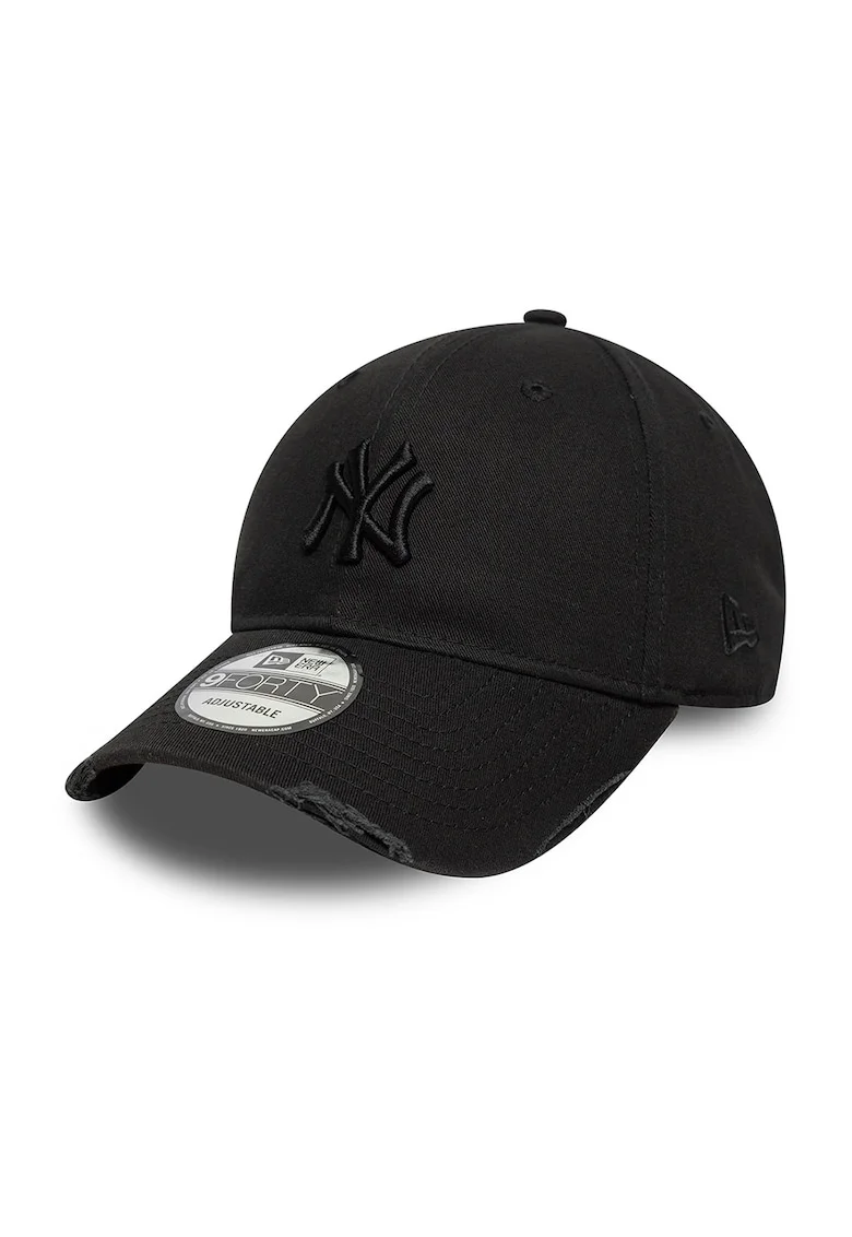 Sapca baseball cu detalii cu aspect deteriorat 9Forty NY Yankees, Negru