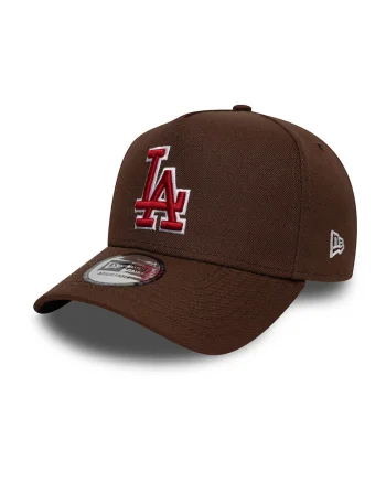 Sapca basebal 9Forty LA Dodgers, Maro inchis/Alb optic