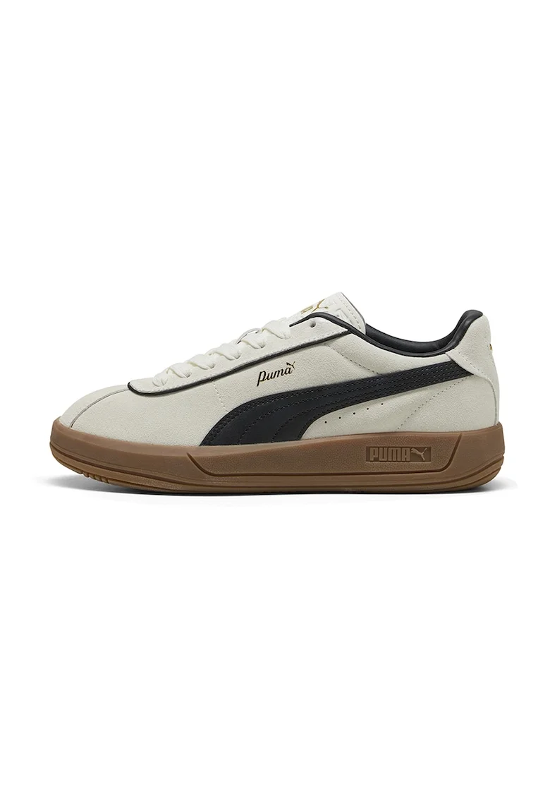 Pantofi sport cu detalii de piele intoarsa Palermo Moda, Bej/Negru stins