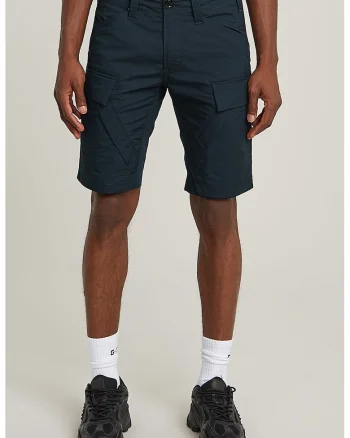 Bermude cargo cu croiala slim-fit, Albastru ultramarin