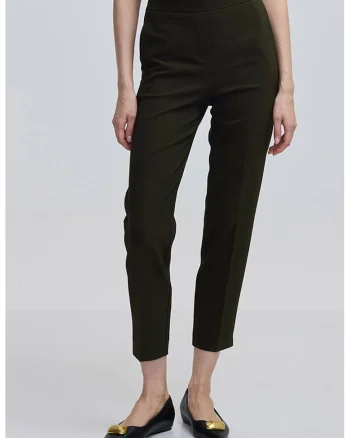 Pantaloni capri regular-fit, Verde masliniu