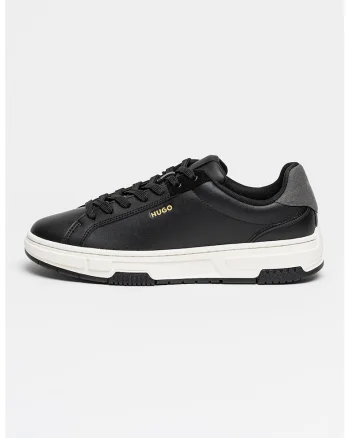 Pantofi sport Yarrow de piele ecologica si piele intoarsa sintetica, Negru/Gri inchis
