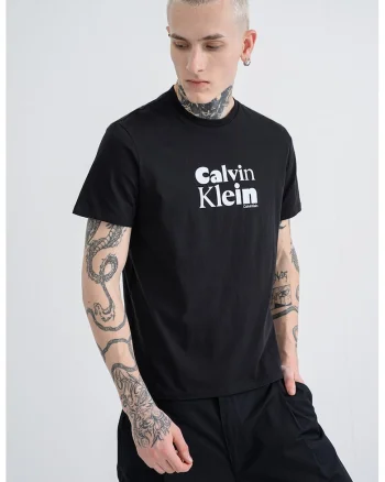 Tricou regular-fit cu decolteu la baza gatului, Alb/Negru