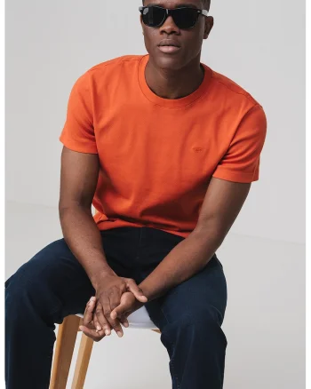 Tricou slim fit Allen, Portocaliu