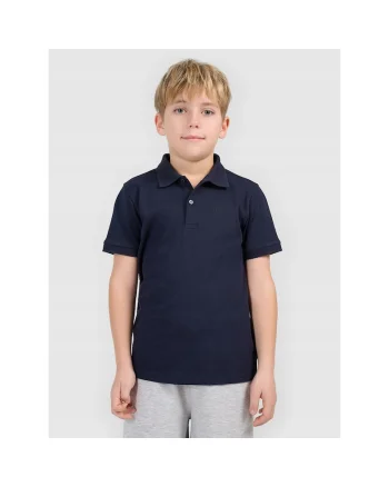 Tricou polo  pentru baieti, bleumarin, bumbac