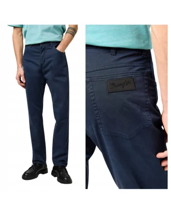 Pantaloni Barbati,  Texas Slim, Slim Fit, Cu Fermoar, 5 Buzunare, Lungi, Bumbac, Albastru, Albastru