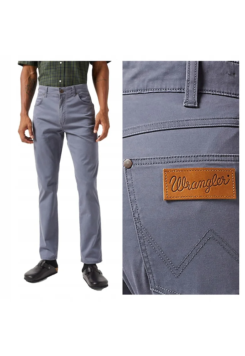 Pantaloni Barbati,  Larston, Slim Fit, Cu Fermoar, 5 Buzunare, Lungi, Bumbac, Gri