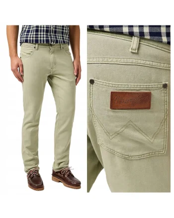 Pantaloni Barbati,  Greensboro, Regular Fit, Cu Fermoar, 5 Buzunare, Lungi, Bumbac, Verde, Verde