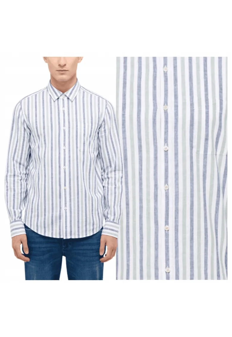 Camasa Barbati,  Style Rawlins, Regular Fit, Cu Guler, Cu Nasturi, Design Clasic, Maneci Lungi, Bumbac, Multicolor