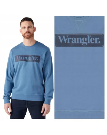 Hanorac barbati,  Seasonal Crew, regular fit, albastru,