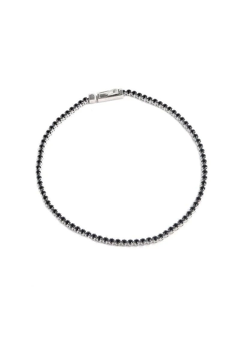 Bratara Tennis Aur Alb,  18K, Diamante Naturale Negre de 3.09 Carate, 7.0 g