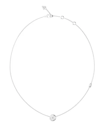 Colier cu zirconia, Argintiu