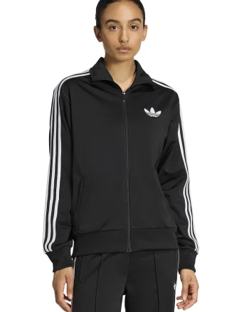 Bluza de trening cu fermoar si logo, Alb/Negru