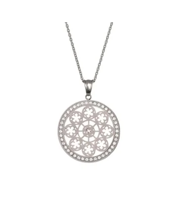 Colier  Crystal, Rosette II, Argintiu, Argintiu