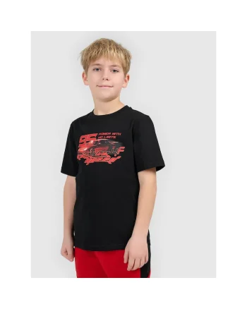 Tricou copii  negru, bumbac
