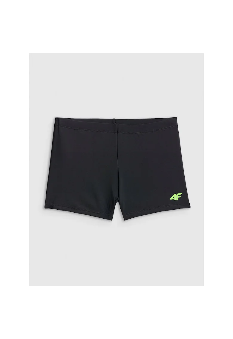 Pantaloni de baie copii,  slim fit, material sintetic, pentru baieti, Negru