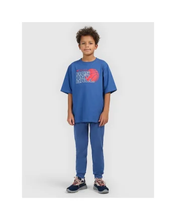 Tricou copii,  bleumarin, bumbac, cu imprimeu